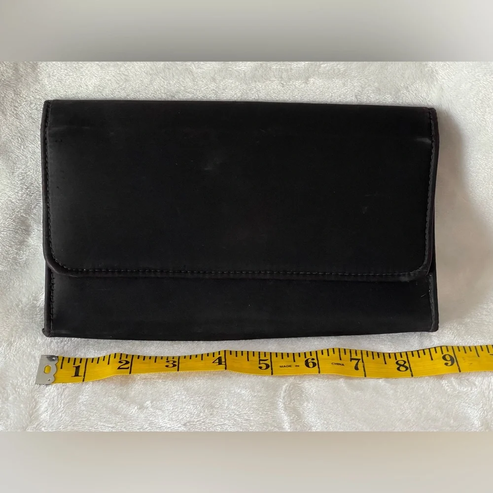 Vintage black satin